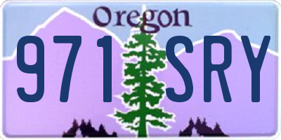 OR license plate 971SRY