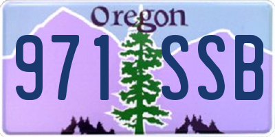 OR license plate 971SSB