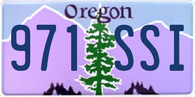 OR license plate 971SSI