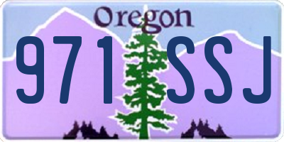 OR license plate 971SSJ