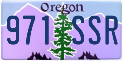 OR license plate 971SSR