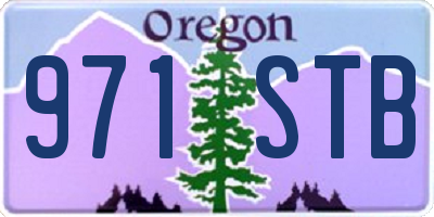 OR license plate 971STB