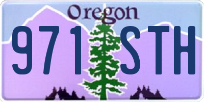 OR license plate 971STH