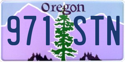 OR license plate 971STN