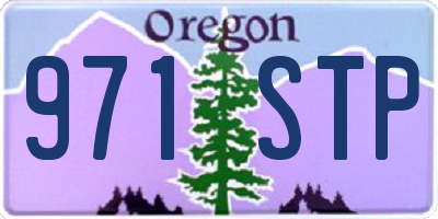 OR license plate 971STP