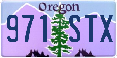 OR license plate 971STX