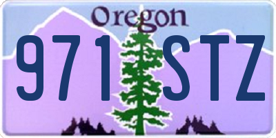 OR license plate 971STZ