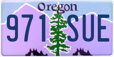 OR license plate 971SUE