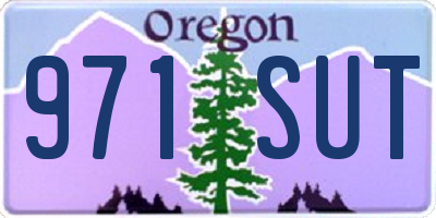 OR license plate 971SUT
