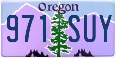 OR license plate 971SUY