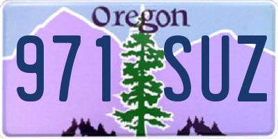 OR license plate 971SUZ