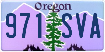 OR license plate 971SVA