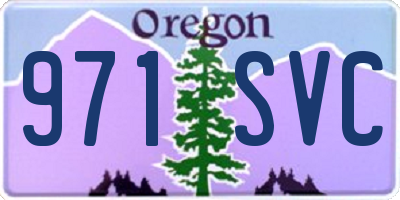 OR license plate 971SVC