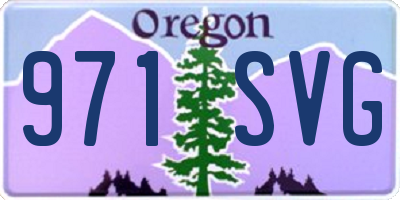 OR license plate 971SVG