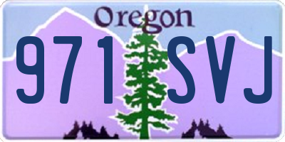 OR license plate 971SVJ