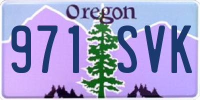 OR license plate 971SVK