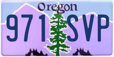OR license plate 971SVP