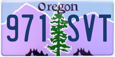 OR license plate 971SVT