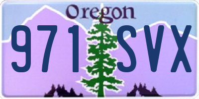 OR license plate 971SVX