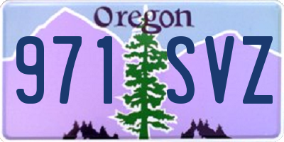 OR license plate 971SVZ