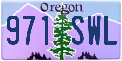 OR license plate 971SWL