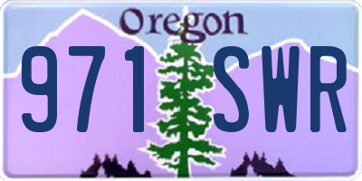 OR license plate 971SWR