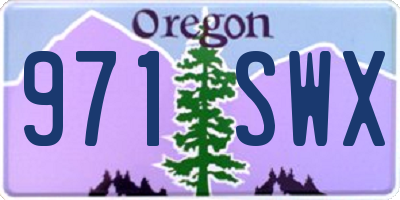 OR license plate 971SWX