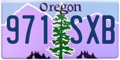 OR license plate 971SXB