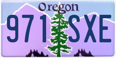 OR license plate 971SXE
