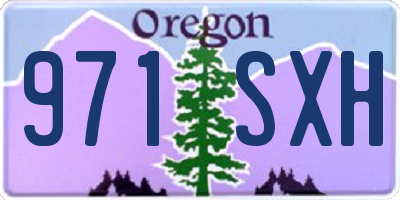 OR license plate 971SXH