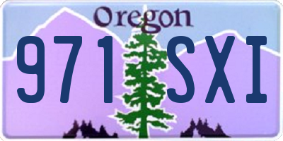 OR license plate 971SXI