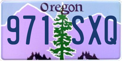 OR license plate 971SXQ