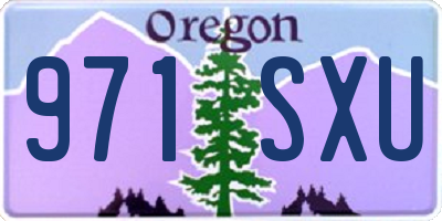 OR license plate 971SXU