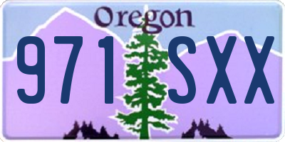 OR license plate 971SXX