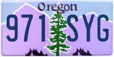 OR license plate 971SYG
