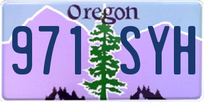 OR license plate 971SYH
