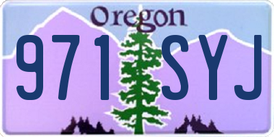 OR license plate 971SYJ