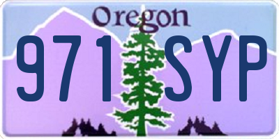 OR license plate 971SYP