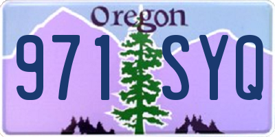 OR license plate 971SYQ