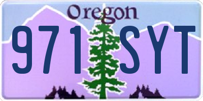 OR license plate 971SYT