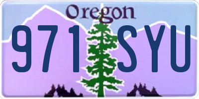 OR license plate 971SYU