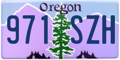 OR license plate 971SZH