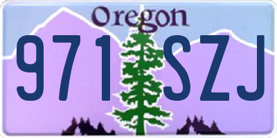 OR license plate 971SZJ