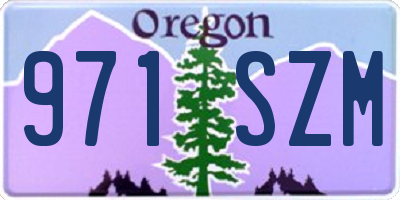 OR license plate 971SZM