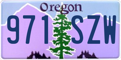 OR license plate 971SZW