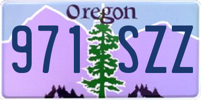 OR license plate 971SZZ