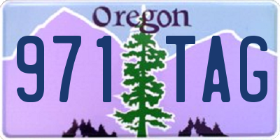 OR license plate 971TAG