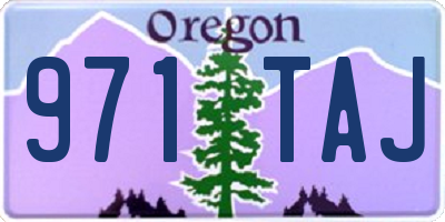 OR license plate 971TAJ