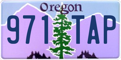 OR license plate 971TAP