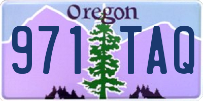 OR license plate 971TAQ